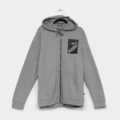 Jaqueta Puma Big Logo Fz Hoody Masculina - Cinza R$110