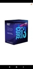 Processador Intel Core i3 9100F 3.6GHz (4.2GHz Turbo), 9ª Geração, 4-Core 4-Thread, LGA 1151, BX80684I39100F, S/ Vídeo