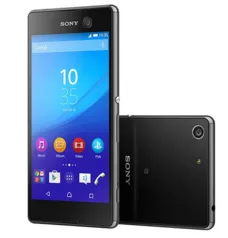 (AME SC 72) Smartphone Sony Xperia M5 Dual Chip Android 5.0 Tela 5" 16GB 4G Câmera 21MP - Preto