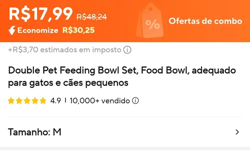 Imagem na descrição da promoção