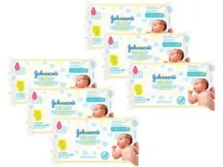 6 pacotes de lenços umedecidos c/ 48 lenços cada Johnsons R$32