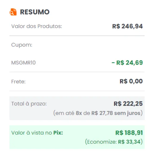 Imagem na descrição da promoção