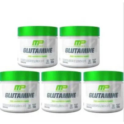 Kit 5x Glutamina Pura MusclePharm 150g