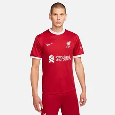 Camisa Nike Liverpool I 2023/24 Torcedor Pro Masculina TAM P