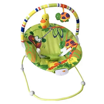 REEMBALADO: Cadeira de Descanso Vibratória Baby Style Poly Até 11kg - Verde