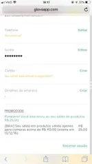 [GLOVO - 1ª Compra] R$25 OFF nas Compras acima de R$40