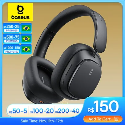 [ Taxa inclusa ] Headphone Baseus H1 Pro, híbrido 48dB Active Hi-Res audio LHDC