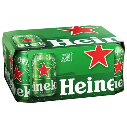 Cerveja Heineken Pilsen 12 Unidades Lata 350ml 
