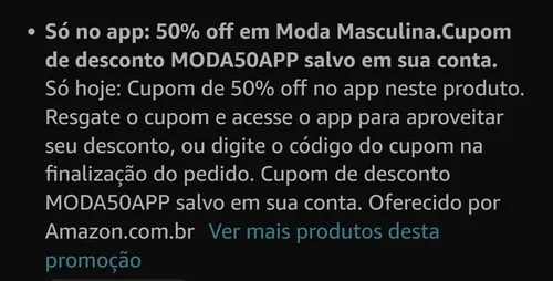 Imagem na descrição da promoção