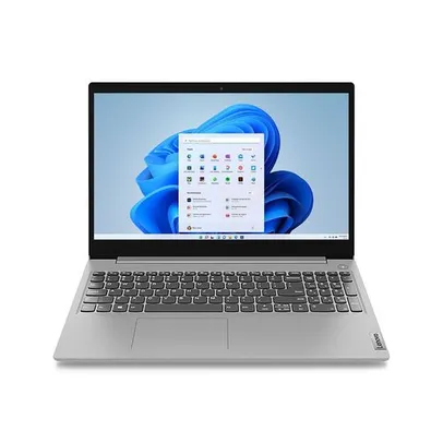 [AME R$ 1631]Notebook Lenovo Ideapad 3i I3-1115G4 4GB 256GB SSD W11 15.6 Prata