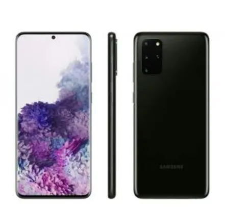 Samsung Galaxy S20+ Cinza, preto ou azul. com Tela Infinita de 6,7”, 4G, 128GB