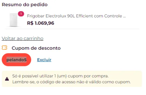 Imagem na descrição da promoção