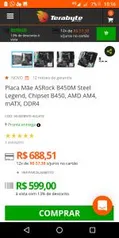 Placa Mãe ASRock B450M Steel Legend