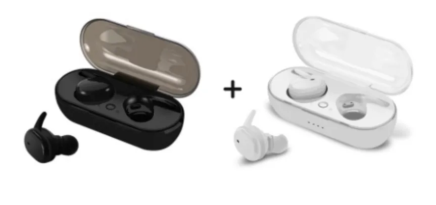 [INTERNACIONAL] Kit de 2 Fones de Ouvido Sem Fio Bluetooth Y30 | R$14