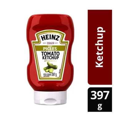 Saindo por R$ 7,27: compre 3 pague 2 - Ketchup Heinz picles | R$7 | Pelando