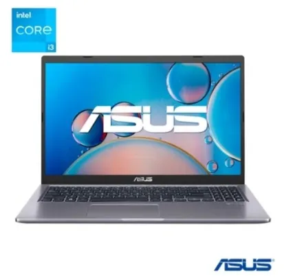 Notebook Asus, Intel Core i3 1115G4, 4GB, 256GB SSD, Windows 11, Tela NanoEdge 15,6", Cinza - X515EA-BR1275W