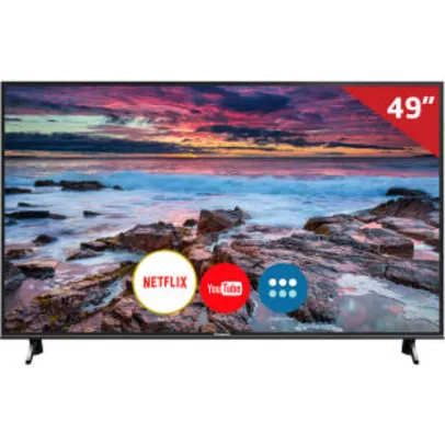 Smart TV LED Ultra HD 4K Panasonic TC-49FX600B 49" HDR 3 HDMI 3 USB - R$ 1.766