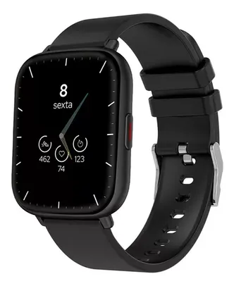 Smartwatch Wb Watch 1,85  45mm, O2, Pressão, 24 Esportes Cor da caixa Preto