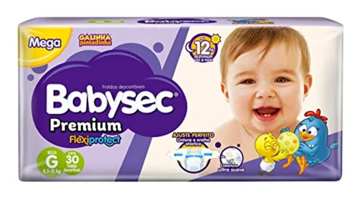 Fralda Babysec Premium 30 Unidades Tamanho G