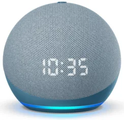 Smart Speaker Amazon Dot 4ª Geração com Relógio e Alexa - Azul