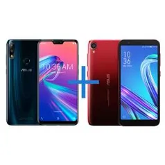 Smartphone ASUS Zenfone Max Pro (M2) 4GB/64GB + Smartphone ASUS Zenfone Live L2 OctaCore 435 | R$1.214