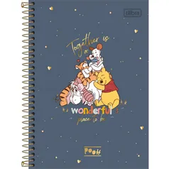 Caderno univ pooh 10M 200FLS tilibra papelarias