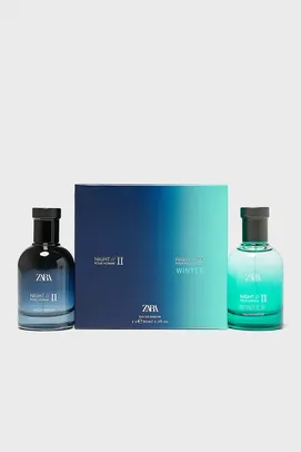 Kit Perfume Zara Night Pour Homme II 80ml + Zara Night Pour Homme II Winter 80ml | R$130