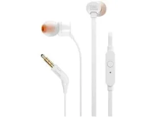 Fone de Ouvido JBL Intra-Auricular - com Microfone Branco T110 - R$35