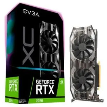 Placa de Vídeo EVGA NVIDIA GeForce RTX 2070 XC Gaming - R$2400