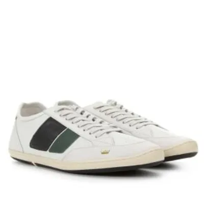 Tênis Couro Osklen Flow Masculino - Off White e Preto por