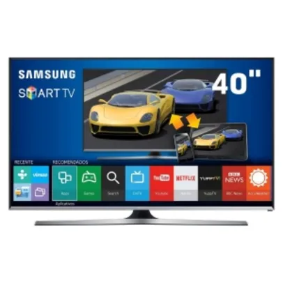[Ponto Frio] Smart TV LED 40" Full HD Samsung 40J5500 com Connect Share Movie, Screen Mirroring, Função Festa, Wi-Fi, Entradas HDMI e USB  por R$ 1899