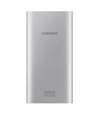 Bateria Externa Samsung 10.000MAh Carga Rápida USB Tipo C - Prata - R$70