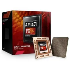 Processador AMD FX-6300, Black Edition, Cache 14MB, 3.5GHz (4.1GHz Max Turbo), AM3+ FD6300WMHKBOX - R$339,90