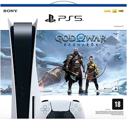 Playstation 5 825GB SSD Mídia Física God of War Ragnarok