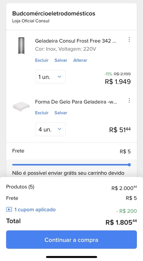 Imagem na descrição da promoção