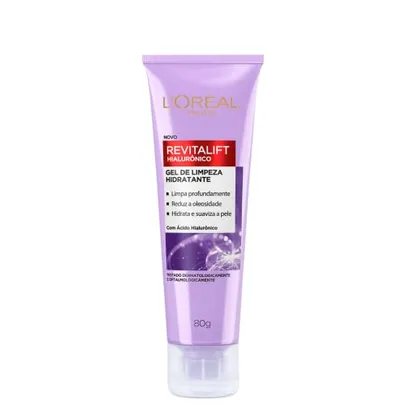 Gel de Limpeza Anti-idade L´Oréal Paris Revitalift Hialurônico, 80g