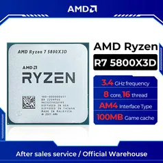 AMD Ryzen 7 5800x3d 3.4ghz 8 core 16 threads