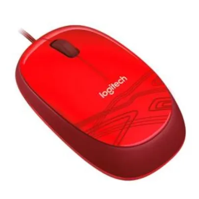 Mini Mouse Logitech M105 USB Vermelho, 910-002959 - R$13