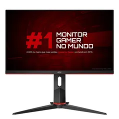 Monitor Gamer AOC 24" FHD 24G2-BK 144Hz 1ms