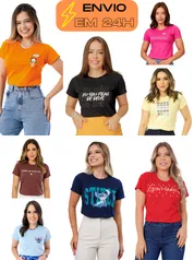 Kit com 7 Blusas femininas 