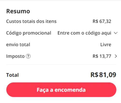 Imagem na descrição da promoção