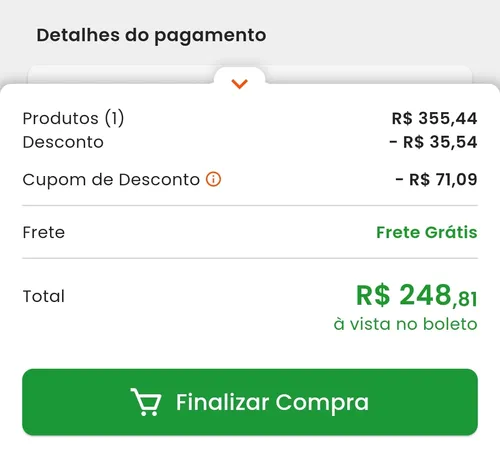 Imagem na descrição da promoção