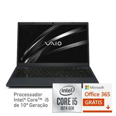 Notebook VAIO FE15 Core i7 8GB 10ª Geração Windows 10 Home SSD - Chumbo