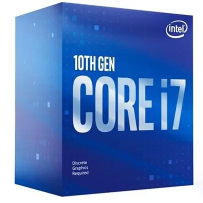 Processador Intel Core i7-10700F, Cache 16MB, 2.9GHz (4.8GHz Max Turbo), LGA 1200 | R$1690