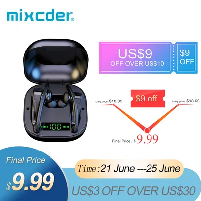 Fone de Ouvido Mixcder T2 TWS Bluetooth | R$75