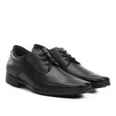 Sapato Social Couro West Coast Zurique Masculino - Preto