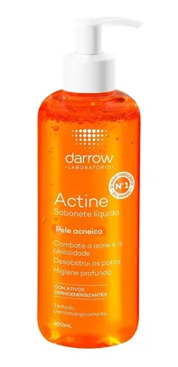 Sabonete Líquido Facial Darrow Actine Pele Acneica - 400ml | R$48