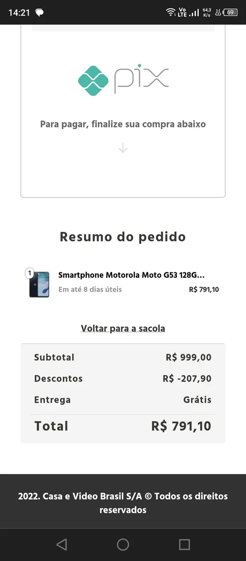 Imagem na descrição da promoção