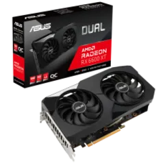 Placa de Vídeo ASUS DUAL Radeon RX 6600 XT, OC, 8GB, GDDR6, FSR, Ray Tracing, DUAL-RX6600XT-O8G