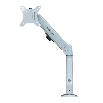 Suporte Articulado Com Pistao a Gas Para Monitor Zinnia Nimbo 100, 17 Pol. a 27 Pol., Branco